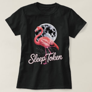 Camiseta Flamingo Moon Vibes   Arte Inspirada no Token de S