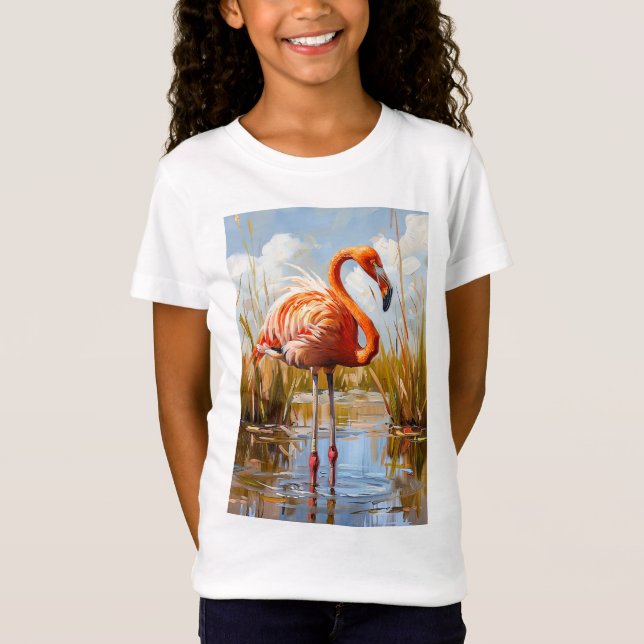 Camiseta Flamingo na Natureza (Frente)
