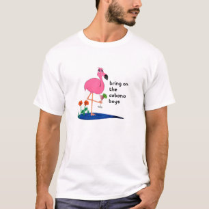 Camiseta Flamingo no t-shirt das férias