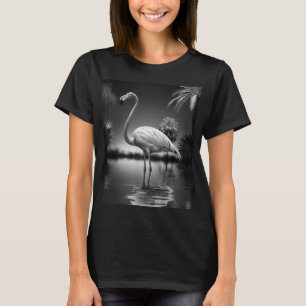 Camiseta Flamingo numa Piscina