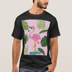 Camiseta Flamingo Palm Sai Design Tropical