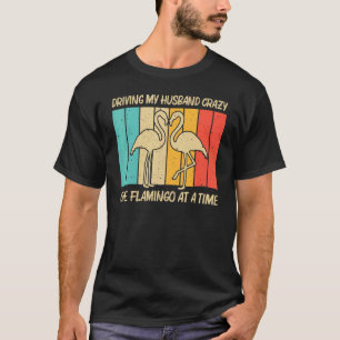 Camiseta Flamingo Para Mulheres Mãe Flamingos Rosa Vintage