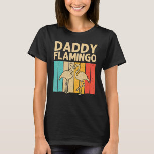 Camiseta Flamingo Para Pai Masculino Flamingos Rosa Vintage