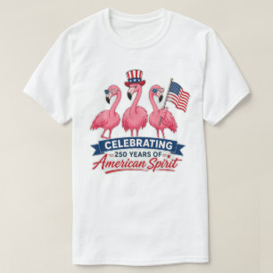Camiseta Flamingo Patriótico 250 Anos Espírito Americano 20
