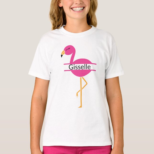 Camiseta Flamingo Personalizado (Frente)