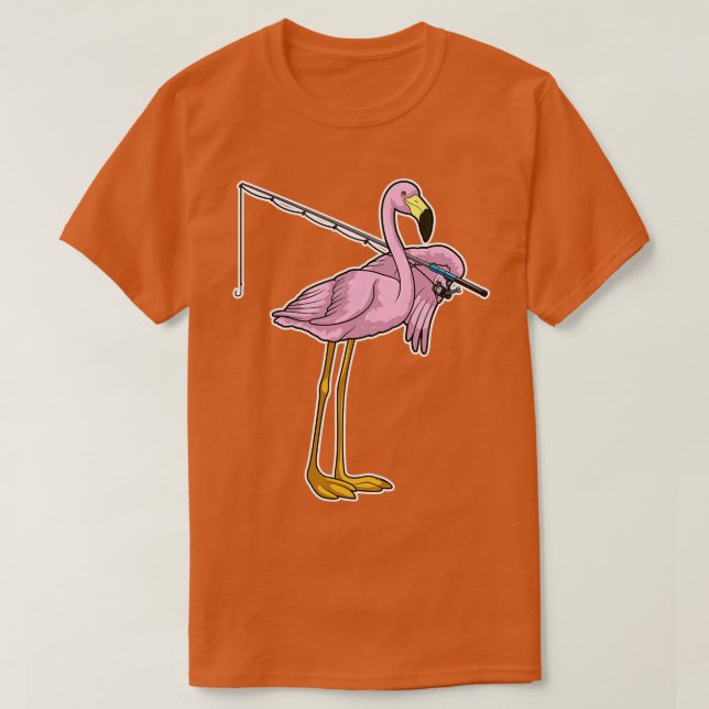 Camiseta Flamingo - Pesca do Peixe-Vara (Frente do Design)