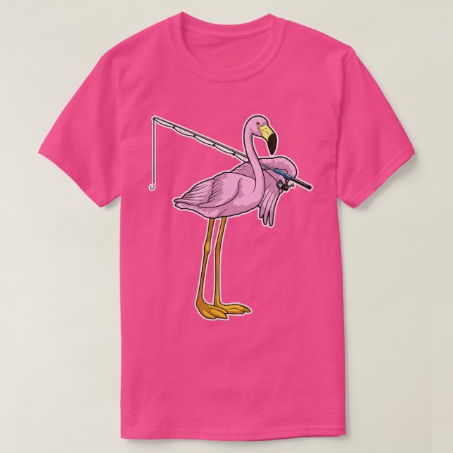 Camiseta Flamingo - Pesca do Peixe-Vara (Frente do Design)