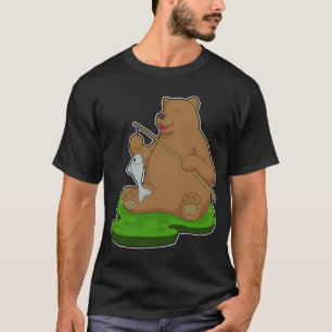 Camiseta Flamingo Pescador Pescaria Vara de Pescar