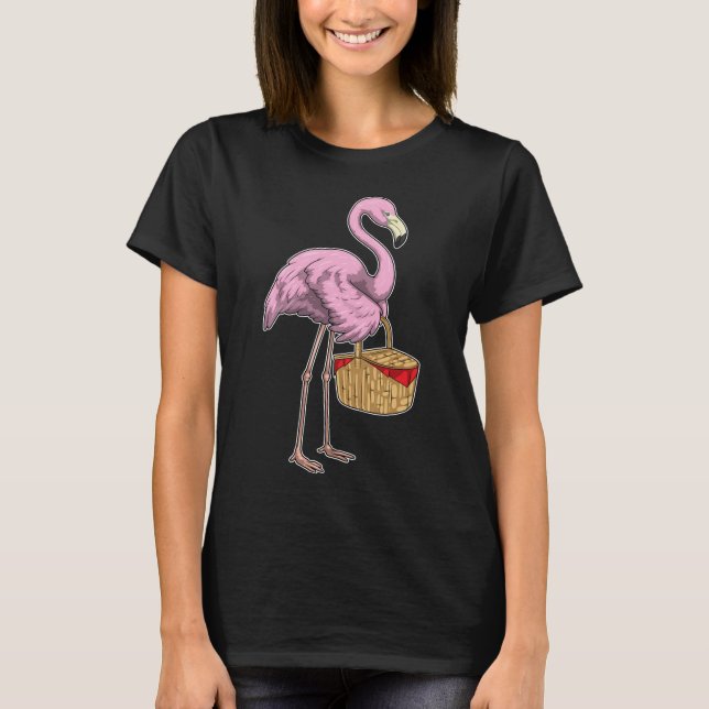 Camiseta Flamingo Picnic Basket (Frente)