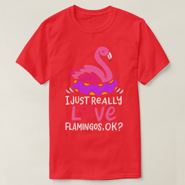 Camiseta Flamingo Pink Bird Flamingo Lover 1 (Frente do Design)