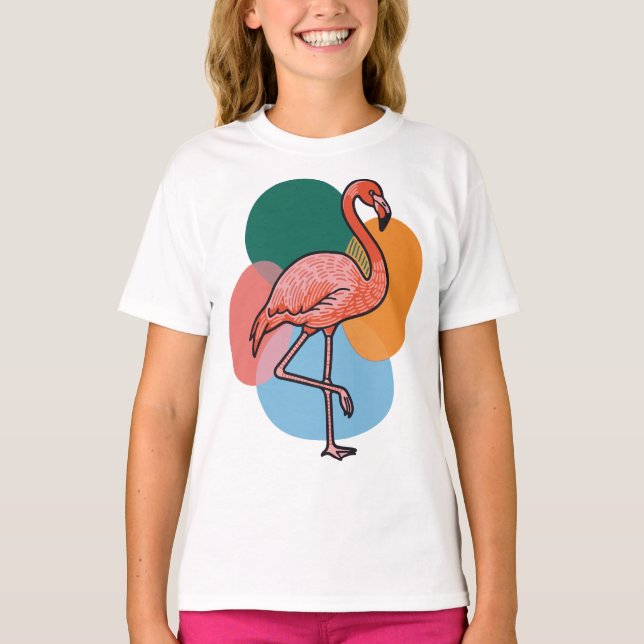 Camiseta Flamingo Pop (Frente)