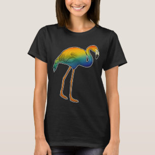 Camiseta Flamingo Rainbow