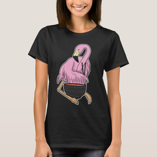 Camiseta Flamingo Ramen Bowl (Frente)