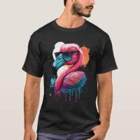 Flamingo Realista Colorida Bird