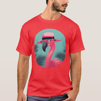Camiseta Flamingo Retro 80s 90s Style Animal Lovers gift