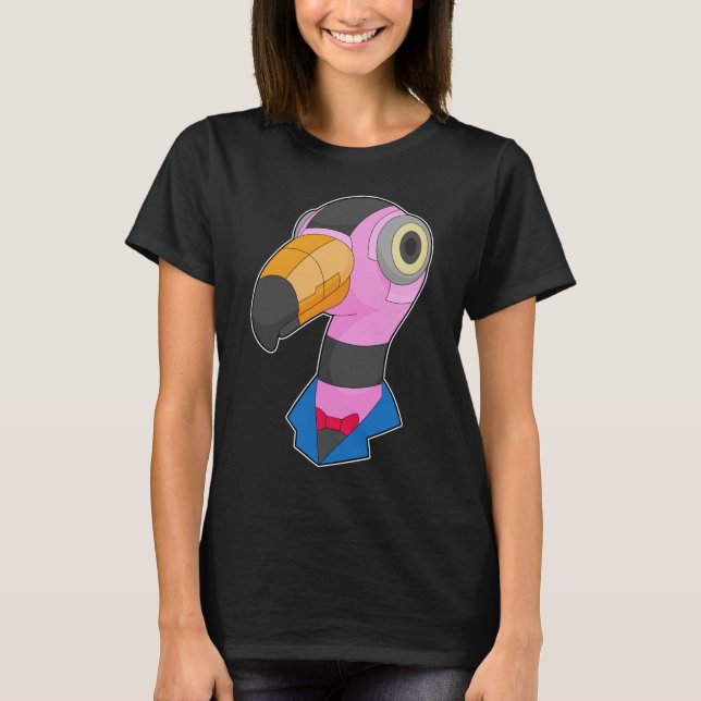 Camiseta Flamingo Robot (Frente)