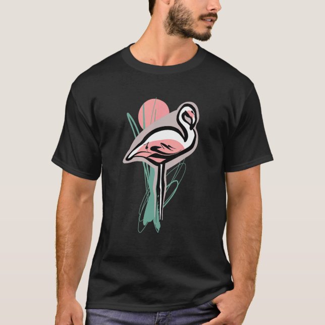 Camiseta Flamingo Rosa (Frente)