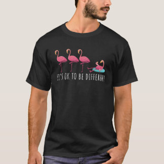 Camiseta Flamingo Rosa OK ser diferente Orgulho Gin Verão
