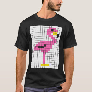 Camiseta Flamingo Rosa Pixel Legal, Gelado