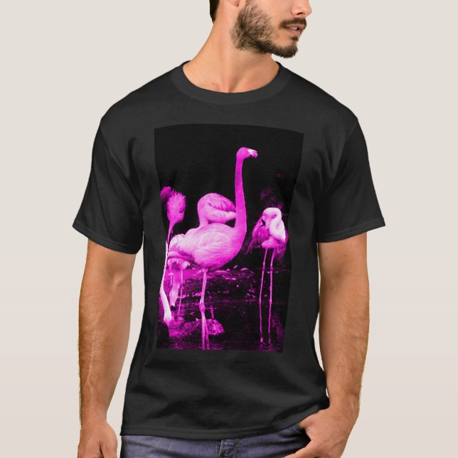 Camiseta Flamingo Rosa Quente (Frente)