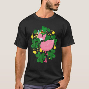 Camiseta Flamingo Rua Patrick Day T Engraçado Pink Bird
