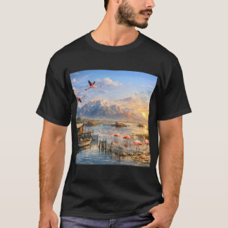 Camiseta flamingo salgado e atual