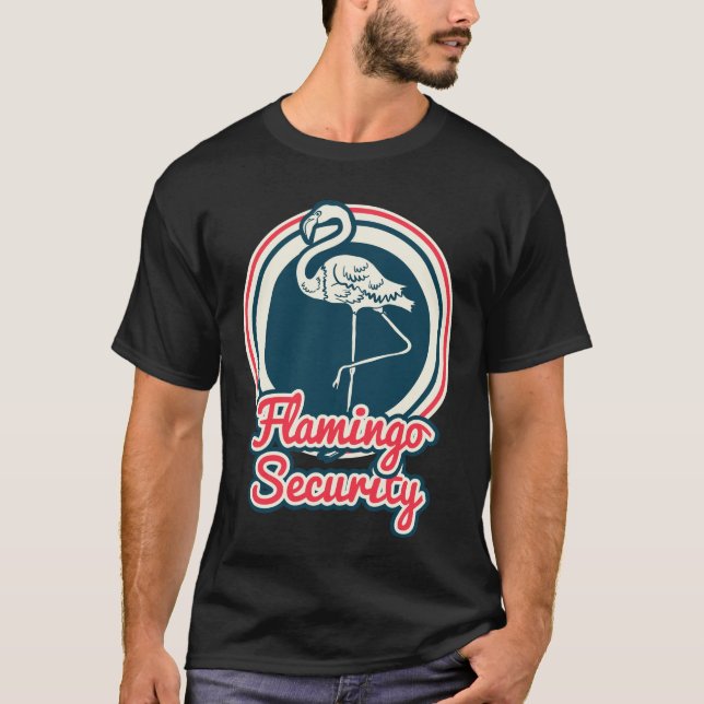 Camiseta Flamingo Security Uniform Combate Retro  (Frente)