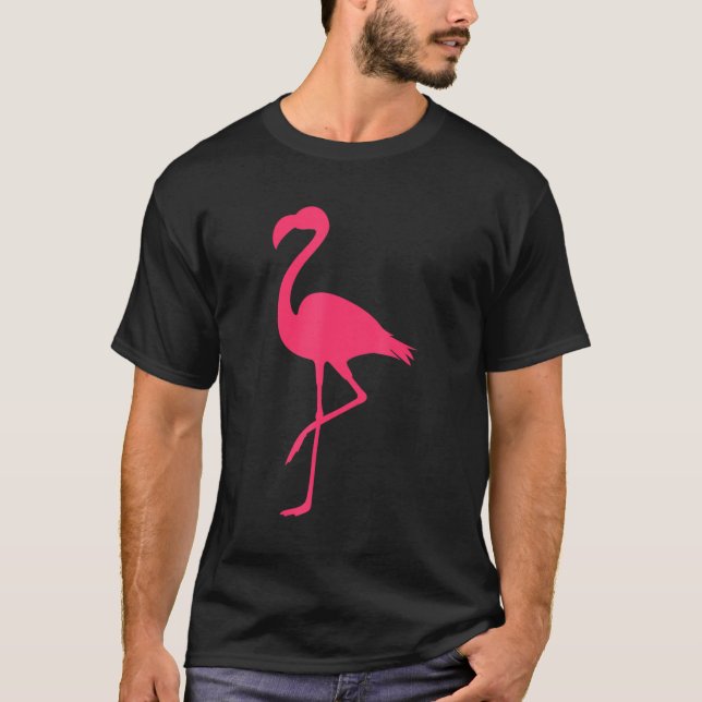 Camiseta Flamingo Silhouette Flamingo Bird (Frente)