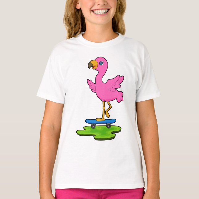 Camiseta Flamingo Skater (Frente)