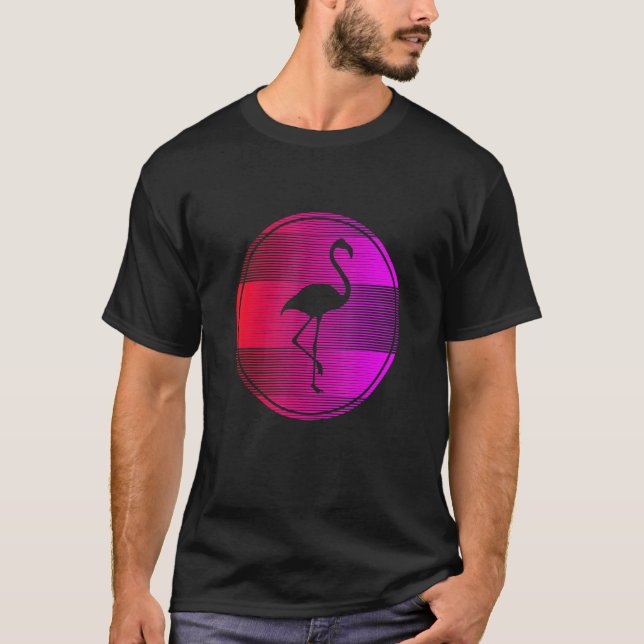 Camiseta Flamingo Sunset (Frente)