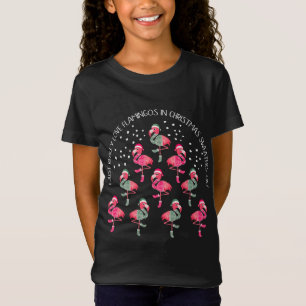 Camiseta Flamingo Sweater Árvore de Natal Engraçado Present