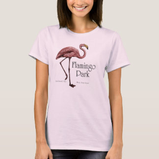 Camiseta Flamingo tee, estilo Vintage