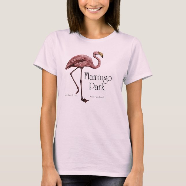 Camiseta Flamingo tee, estilo Vintage (Frente)