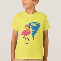Flamingo Tornado Bold Modern Graphic Art