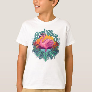 Camiseta Flamingo Tropical