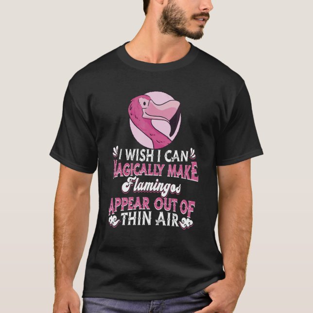 Camiseta Flamingo Tropical Bird Pink Magic Flam (Frente)