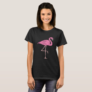 Camiseta Flamingos cor-de-rosa em pé 3