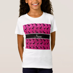 Camiseta Flamingos de néon conhecidos personalizados do