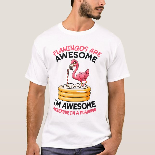 Camiseta Flamingos são incríveis (Frente)