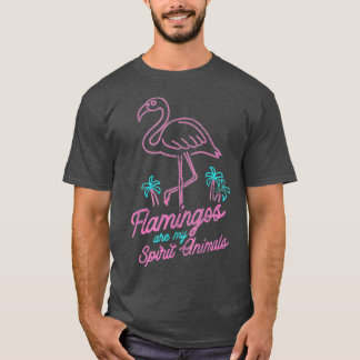 Camiseta Flamingos São Os Meus Animais Espirituosos Flaming