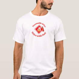 Camiseta Flammable Driver Trucker Gift | Funny ADR Hazmat