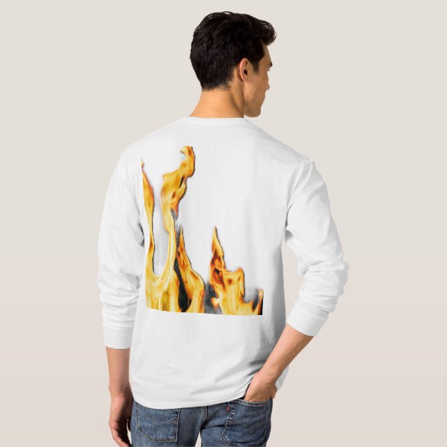 Camiseta Flammen – Flamme – Flame – Flames – Feuer – Fire T (Parte Traseira Completa)