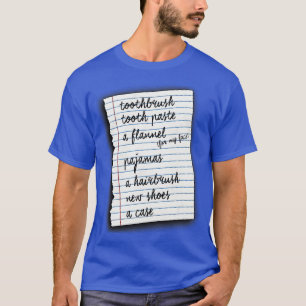 Camiseta Flanela de Colar Dente da escova de Dente para Min