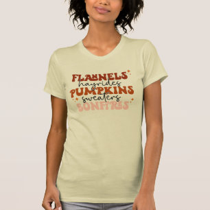 Camiseta Flanelas, Carruagens de Feno, Abóboras, Suéteres, 