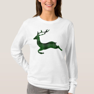 Camiseta Flannel Christmas Reindeer
