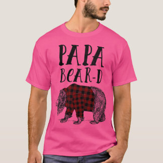 Camiseta Flannel Papa Bear Beard