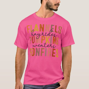 Camiseta Flannels Leopardo Hayrides Pumpkins Sweater