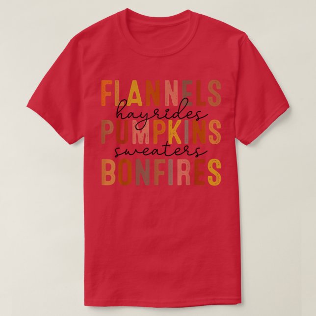 Camiseta Flannels Leopardo Hayrides Pumpkins Sweater (Frente do Design)