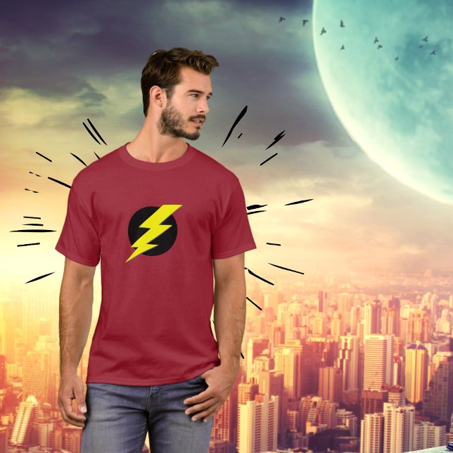 Camiseta Flash da Teia de Energia de Relâmpago (Display to the world the power you have inside.)