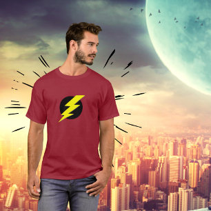 Camiseta Flash do T do poder do relâmpago